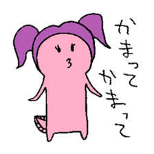 Pigtails Axolotl sticker #14381026