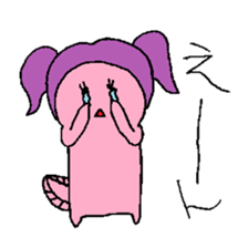 Pigtails Axolotl sticker #14381028