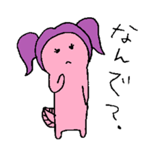 Pigtails Axolotl sticker #14381030
