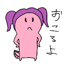 Pigtails Axolotl sticker #14381032