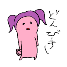 Pigtails Axolotl sticker #14381036