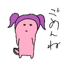 Pigtails Axolotl sticker #14381037