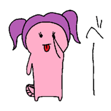 Pigtails Axolotl sticker #14381043