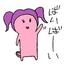 Pigtails Axolotl sticker #14381045