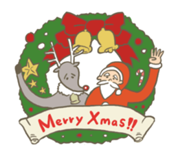 Santa's Uncle & reindeer sticker #14381502