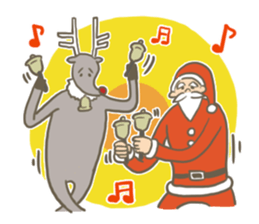 Santa's Uncle & reindeer sticker #14381505