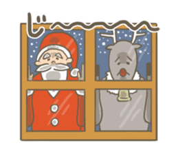 Santa's Uncle & reindeer sticker #14381507