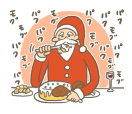Santa's Uncle & reindeer sticker #14381509