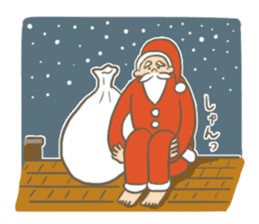 Santa's Uncle & reindeer sticker #14381524
