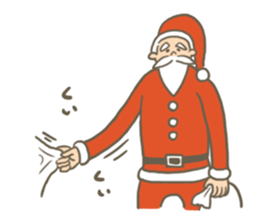 Santa's Uncle & reindeer sticker #14381526