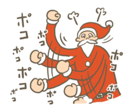Santa's Uncle & reindeer sticker #14381528