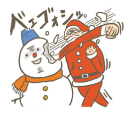 Santa's Uncle & reindeer sticker #14381535