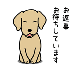 GOLDEN DOG 4(Polite expression version) sticker #14381785