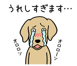GOLDEN DOG 4(Polite expression version) sticker #14381799
