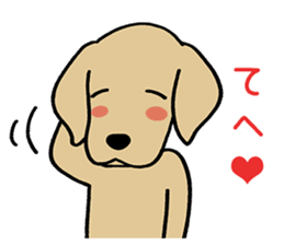 GOLDEN DOG 4(Polite expression version) sticker #14381805