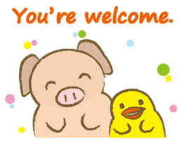 Bukke the piglet 4 (English version) sticker #14382039