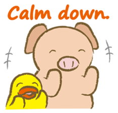 Bukke the piglet 4 (English version) sticker #14382046