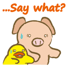 Bukke the piglet 4 (English version) sticker #14382050