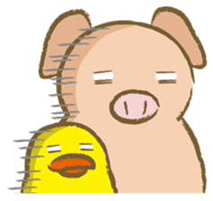 Bukke the piglet 4 (English version) sticker #14382051