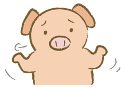 Bukke the piglet 4 (English version) sticker #14382053