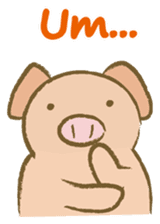 Bukke the piglet 4 (English version) sticker #14382061