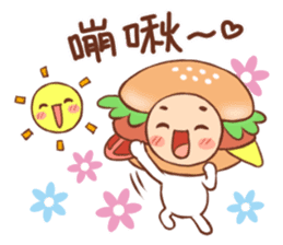 Hamburg breakfast shop-2 sticker #14382423