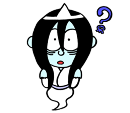 A ghost and Hitodama-kun sticker #14383017