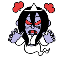 A ghost and Hitodama-kun sticker #14383018