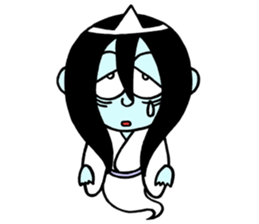 A ghost and Hitodama-kun sticker #14383019