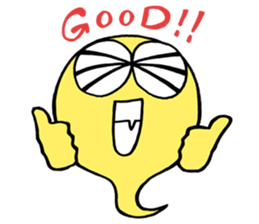 A ghost and Hitodama-kun sticker #14383021