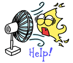 A ghost and Hitodama-kun sticker #14383022