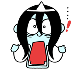 A ghost and Hitodama-kun sticker #14383038