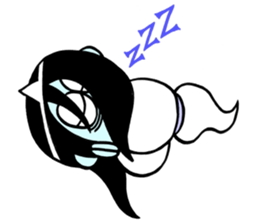 A ghost and Hitodama-kun sticker #14383040