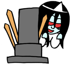 A ghost and Hitodama-kun sticker #14383041