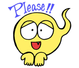 A ghost and Hitodama-kun sticker #14383046