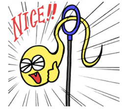 A ghost and Hitodama-kun sticker #14383047