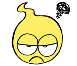 A ghost and Hitodama-kun sticker #14383052