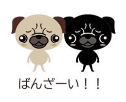 Dog and cat balloon Sticker sticker #14383163