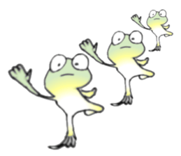 Frog named Kyorotan sticker #14383265