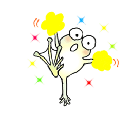 Frog named Kyorotan sticker #14383266