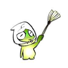Frog named Kyorotan sticker #14383273