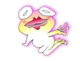 Frog named Kyorotan sticker #14383275