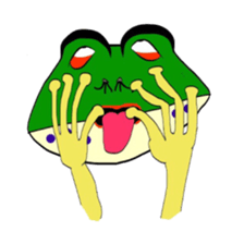 Frog named Kyorotan sticker #14383276