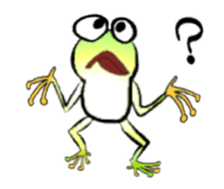 Frog named Kyorotan sticker #14383277