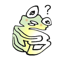 Frog named Kyorotan sticker #14383278