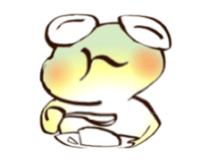 Frog named Kyorotan sticker #14383279