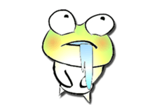 Frog named Kyorotan sticker #14383280