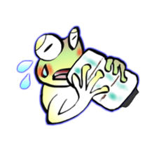 Frog named Kyorotan sticker #14383286