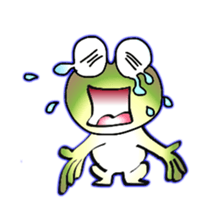 Frog named Kyorotan sticker #14383287