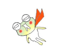 Frog named Kyorotan sticker #14383288